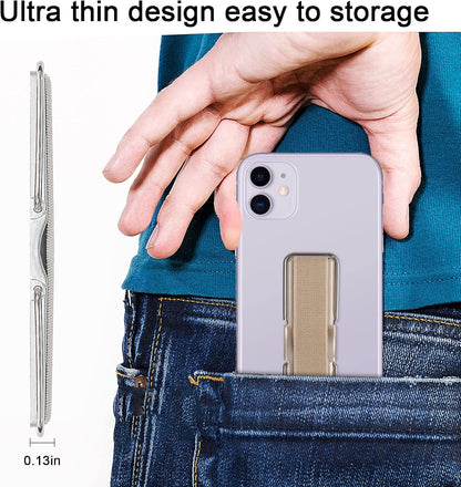 Phone Grip, CISID 6 Pcs Phone Grip Strap with Stand Cell Phone Holder for Hand Suitable for iPhone Samsung and Most Smartphones(Black,Silver,Rose Gold,Gold,Blue,Red 6PCS)