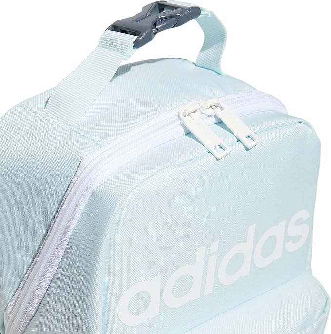 adidas Unisex Santiago Lunch Bag, Insulated School Food Container Box Discontinued, Almost Blue/White/2.0, One Size