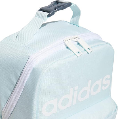 adidas Unisex Santiago Lunch Bag, Insulated School Food Container Box Discontinued, Almost Blue/White/2.0, One Size