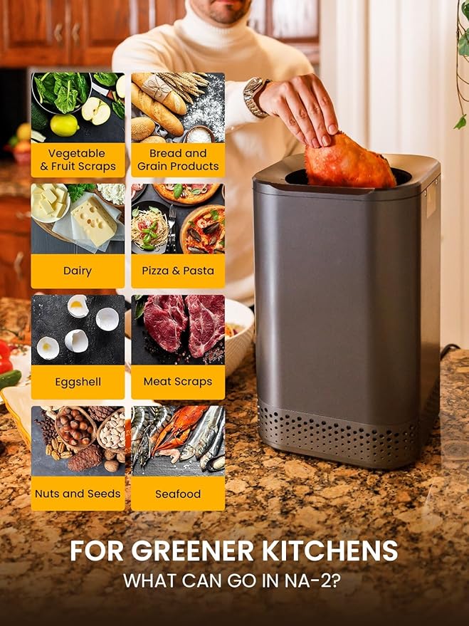 Nagualep NA2 Kitchen Electric Composter Activated Carbon Filter (2 Pack)