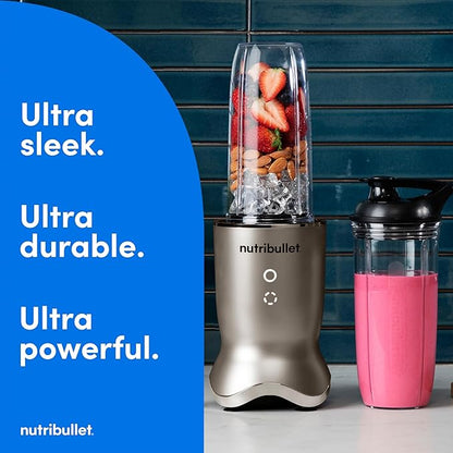 nutribullet Ultra Personal Blender NB50500SS, 32 oz, Stainless Steel (Renewed)
