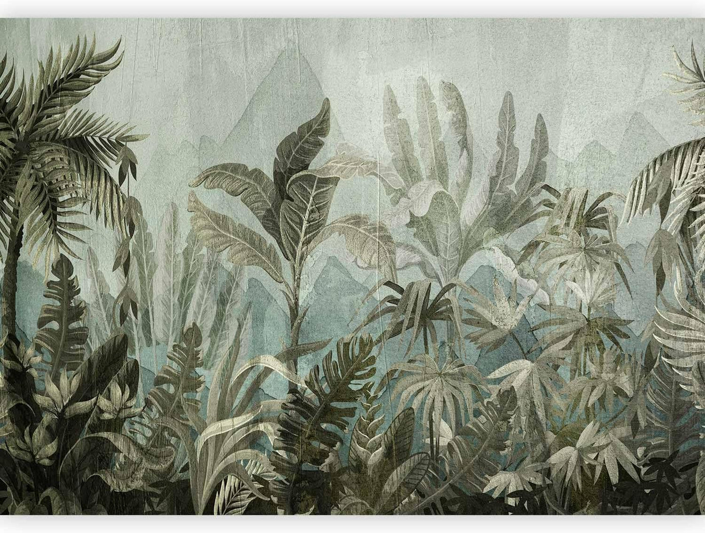 artgeist Wall Mural Leaves 79x55 in - XXL Non-Woven Wallpaper Fleece Wall Decor Photo Print Picture Image Design Nature Botanical Plants Palm Abstract b-C-0854-a-a