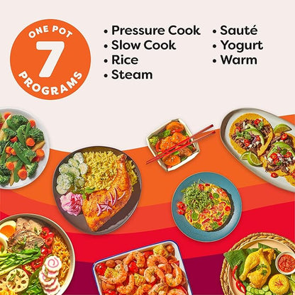 Instant Pot Duo 7-in-1 Mini Electric Pressure Cooker, Slow Rice Cooker, Steamer, Sauté, Yogurt Maker, Warmer & Sterilizer, Includes Free App with over 1900 Recipes, Stainless Steel, 3 Quart