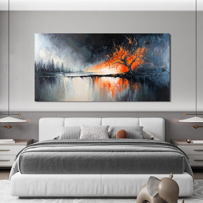 Large Wall Art Decor Black and White Canvas Wall Art Prints Modern Tree of Life Wall Art Abstract Canvas Art Wall Decor Canvas Pictures for Living Room Artwork for Walls Home Office Decor 29" X 58"