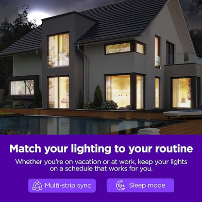 Roku Smart LED Light Strip, 16.4ft - Color Options with Adjustable Brightness & Temperature - Peel & Stick WiFi Smart Strip Lights Works with Roku Voice, Alexa & Google Assistant - Smart Home Products