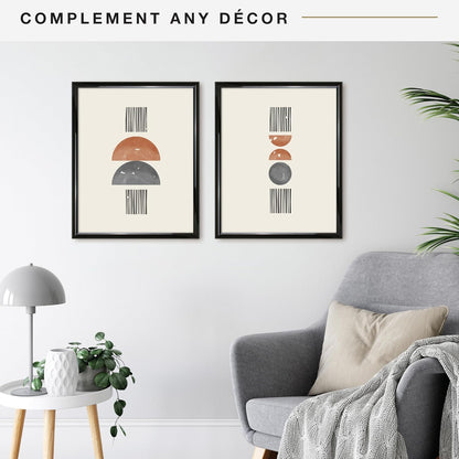 MCS Trendsetter 16x20 Poster Frame Black High-Gloss, Vertical & Horizontal Wall Hanging Large Picture Frame for Photos, Posters & Art Prints (2-Pack)