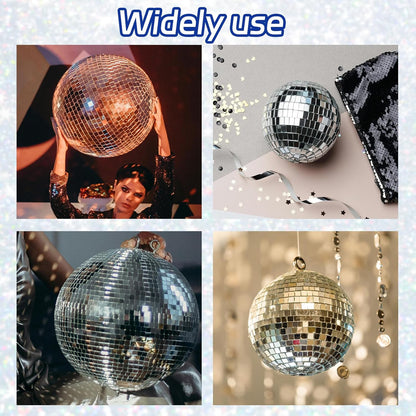 Red Self-Adhesive Glass Mirror Mosaic Tiles, 5 x 5 mm Square, 3200 Pieces, Disco Ball Tiles for DIY Craft, Interior, Art Collage, Card Making, Cups