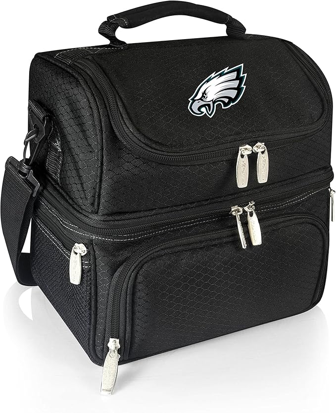 PICNIC TIME NFL unisex-adult NFL Pranzo Lunch Bag, Insulated Lunch Box with Picnic Set, Lunch Cooler Bag