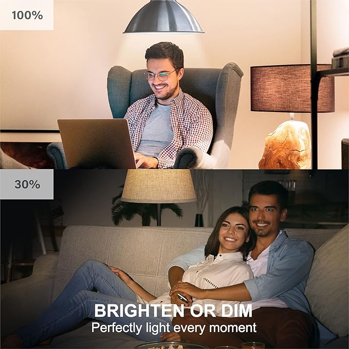 Sengled Alexa Light Bulb, Smart Light Bulbs, Smart Bulbs That Work with Alexa & Google Assistant, WiFi Light Bulbs A19 Soft White (2700K) No Hub Required, 800LM 60W Equivalent High CRI>90, 4 Pack