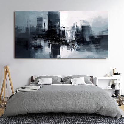 Dimpaga Abstract Canvas Wall Art Decorations Large Black and White Canvas Wall Art Decor Modern Abstract Wall Art Prints Decor Pictures For Bedroom Decorations Wall For Living Room Office 24" X 48"