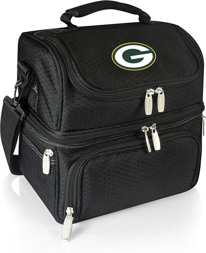 PICNIC TIME NFL unisex-adult NFL Pranzo Lunch Bag, Insulated Lunch Box with Picnic Set, Lunch Cooler Bag