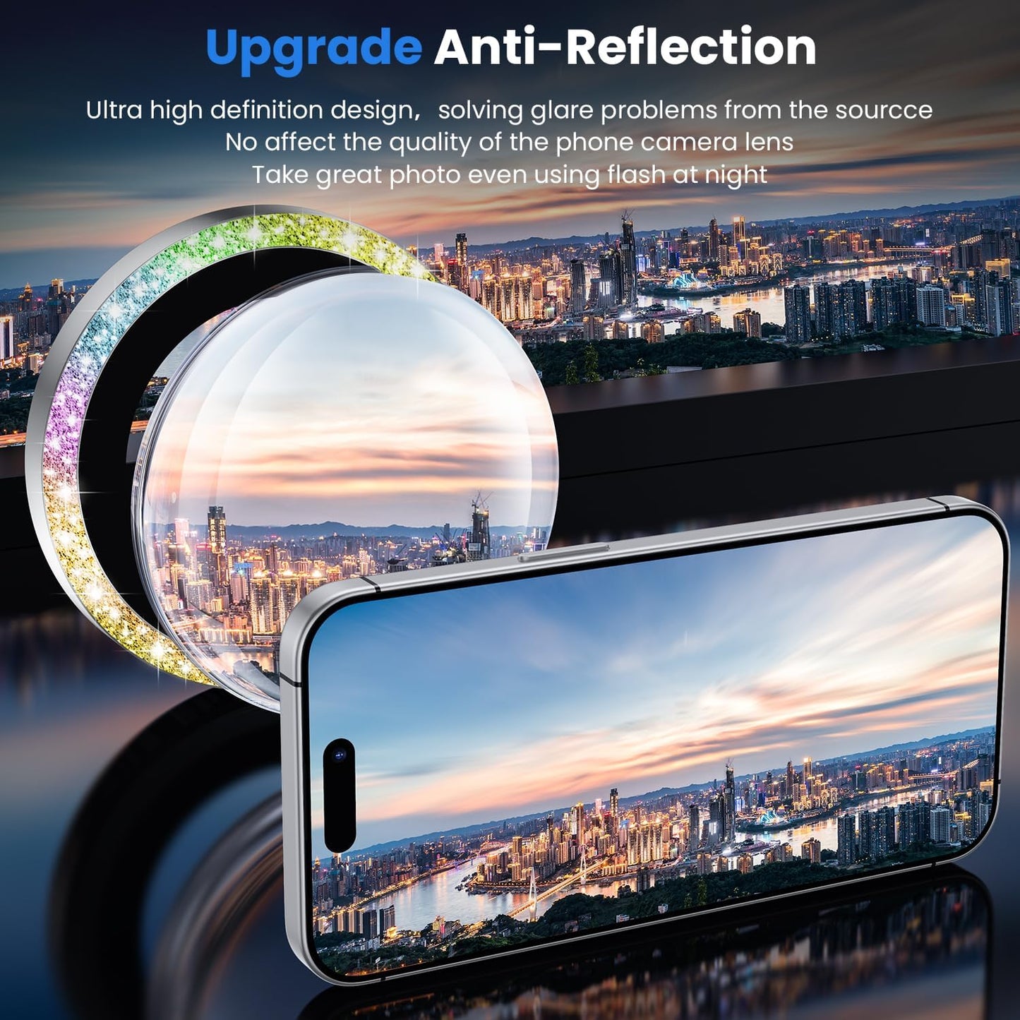 WSKEN for iPhone 16 Pro/iPhone 16 Pro Max Camera Lens Protector - [Original Shooting Model] Shatterproof Ultra HD Tempered Metal Glass Camera Screen Protector Cover Film Accessories