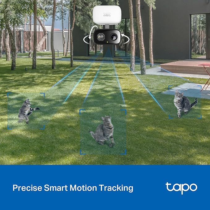 Tapo 2K Indoor/Outdoor Pan/Tilt Wired Security Camera - Baby Monitoring, Person & Baby Cry Detection, 360° Motion Tracking, Color Night Vision, Subscription-Free Local Storage or Optional Cloud, C216