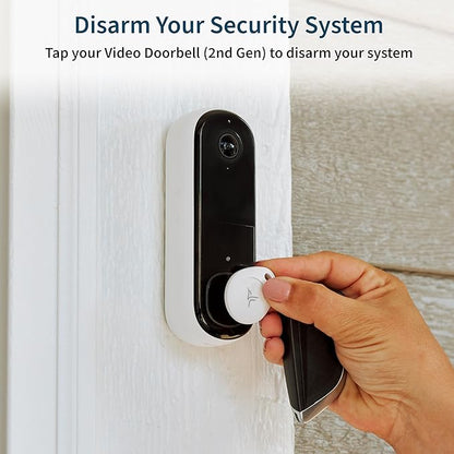 Arlo Security Tag - Arlo Certified Accessory, Works with Home Security System and Video Doorbell (2nd Generation), White/Black - NT1201-10000S