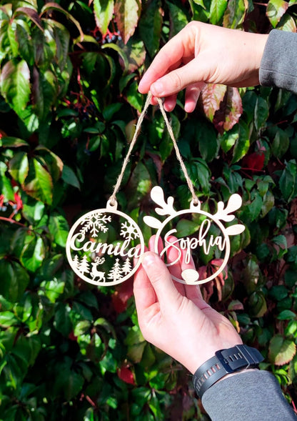 Personalized Christmas Ornaments with Names - Custom Christmas Ornament for Kids and Adults, Custom Ornaments for Christmas Tree Personalized Ornaments with Name