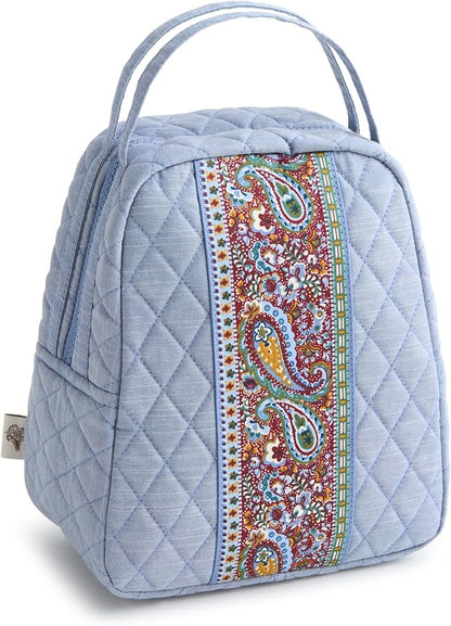 Premium Cotton Lunch Bag, Chambray, One Size