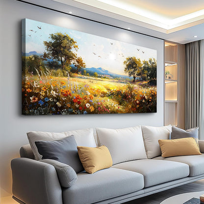 Canvas Wall Art for Living Room Large Wall Decor for Office Bedroom Decorations Rural Pastoral Painting Artwork Room Wall Mural Aesthetic Home Decor 30x60 in