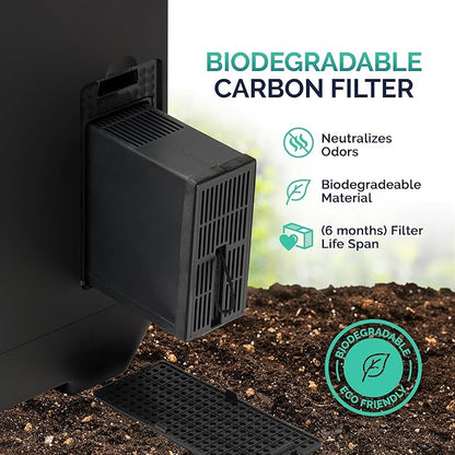 Luma® by Newair Electric Composter for Kitchen | 2.5L Odorless Kitchen Composter | Dishwasher Safe Indoor Compost Machine | 90% Volume Reduction in 3-6 Hours