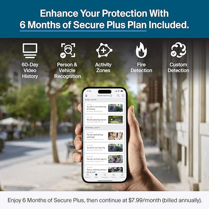 Arlo Pro Security Camera 2K HDR (6th Gen, 2025 Release) Wireless Outdoor Camera, 3 Cam with 6-Month Secure Plus Subscription