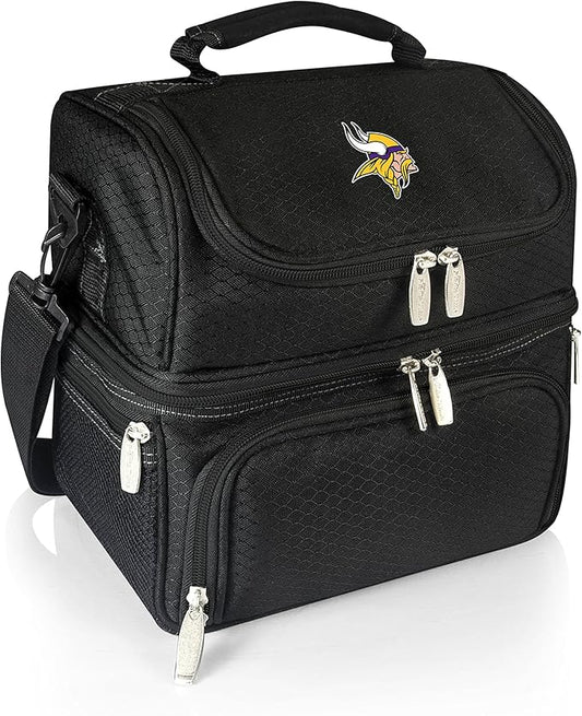 PICNIC TIME NFL unisex-adult NFL Pranzo Lunch Bag, Insulated Lunch Box with Picnic Set, Lunch Cooler Bag