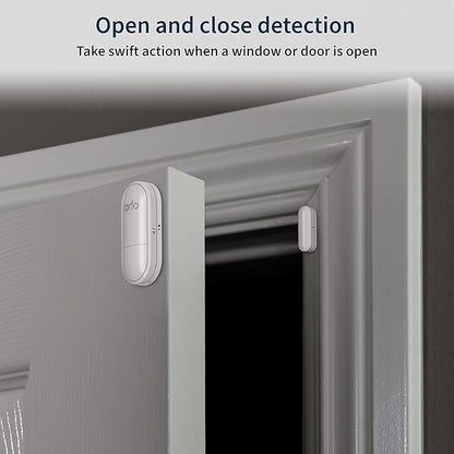 Arlo All-in-One Sensor - 8 in 1 with Open/Close Detection, Motion Sensor, Water Leak Detection, Freeze Detection, Tilt Detection, Smoke Alarm Listening, CO Alarm Listening - 1 Pack, Add-On, MS1001