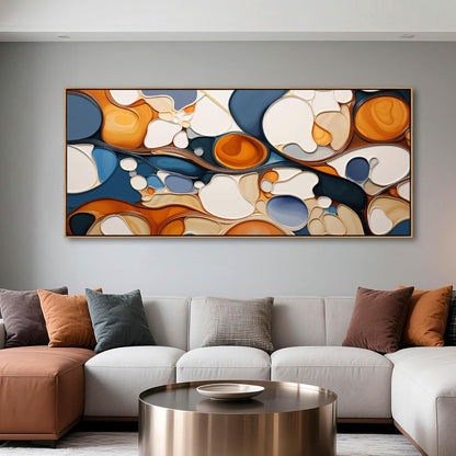 Mofutinpo Large Abstract Canvas Wall Art - Framed Wall Decor for Living Room, Bedroom, Office - Modern Colorful Wall artwork, Bedroom Aesthetic Room Decorations, Oil Painting pictures