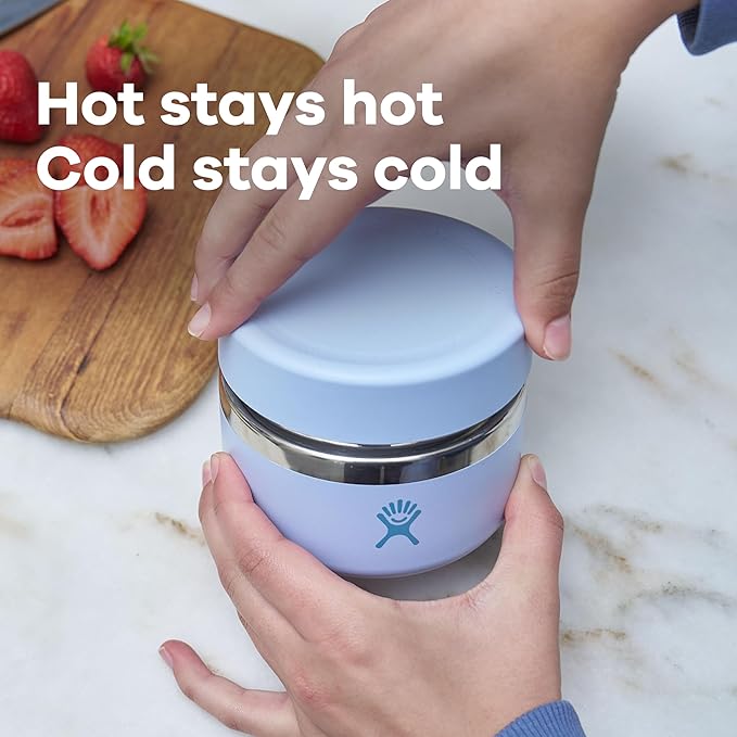 Hydro Flask Food Jar – Insulated Stainless Steel, Snack Travel Container for Hot Food, Lunch, & Soup 20 Oz Surf Blue