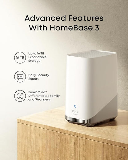 eufy Security SoloCam E42 2-Cam Kit (HomeBase S380), 4K Security Camera Wireless Outdoor, Solar Powered, AI Motion Tracking, Strobe Light, Pan & Tilt, Facial Recognition, Local Storage Up to 16 TB