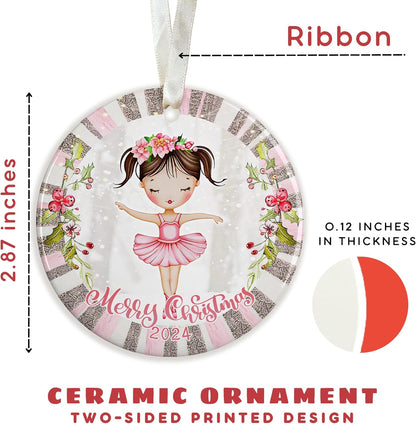 Ballerina Ornaments for Christmas Tree - Ballerina Christmas for Girls - Ballerina Gifts for Girls, Ballerina Gifts for Women - Ceramic Ornament 2024