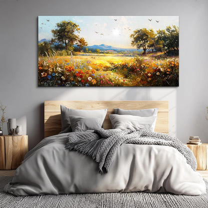 Canvas Wall Art for Living Room Large Wall Decor for Office Bedroom Decorations Rural Pastoral Painting Artwork Room Wall Mural Aesthetic Home Decor 30x60 in