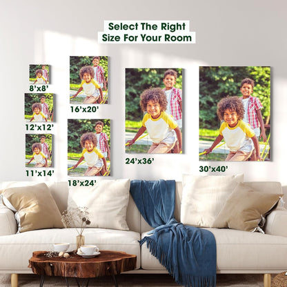 BuildASign Custom Canvas Prints with Your Photos – Personalized Picture To Canvas Wall Art, Perfect for Home Decor, Gifts & Keepsakes, Ready to Hang (12" L x 12" W x 1.5”D)