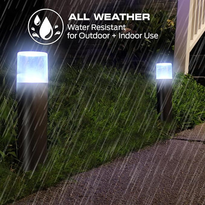 Monster Smart RGB+IC+WW Pathway LED Lights, 4 Individually Controlled Dimmable LEDs, Sound Reactive, IP44 Water & Weather Resistant, Compatible with Alexa, Siri, Google Home, Monster App, Razer Chroma