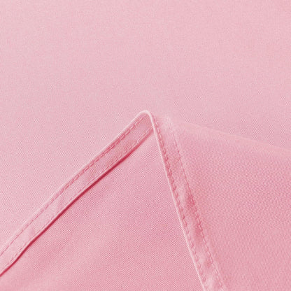 sancua Rectangle Tablecloth - 70 x 70 Inch - Stain and Wrinkle Resistant Washable Polyester Table Cloth, Decorative Fabric Table Cover for Dining Tables, Buffet Parties and Camping, Pink