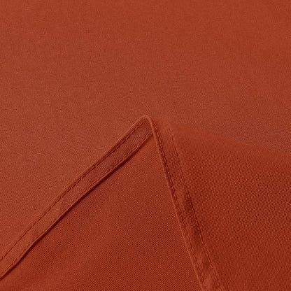 sancua Fall Tablecloth for 6 Foot Tables, 60 x 102 Inch Burnt Orange - Stain and Wrinkle Resistant Rectangle Table Cloth, Fabric Thanksgiving Table Cover for Dining Buffet Parties, Rust Pumpkin Orange