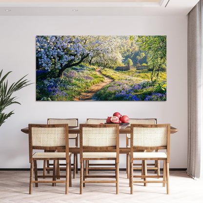 Large Canvas Wall Art Decor Large Modern Green Wall Art for Living Room Flower Tree Wall Art Prints Nature Art Work for Wall Decor Landscape Artwork for Walls Kitchen Bedroom Office Decor 29"X58"