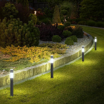 Feit Electric Smart Color Changing & Tunable White Outdoor Bollard Path Lights, 200 Lumens, Music Sync, Compatible with Alexa & Google Home, App & Remote Control, Path/RND/RGBW/AG/4, 4-Pack