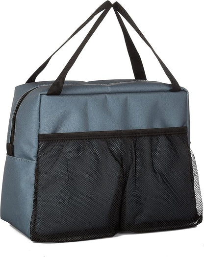 Dickies Insulated Lunch Bag Holder for Work, Thermal Reusable Office Lunch Box for Men, Women (Charcoal)