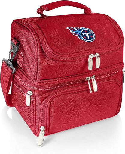 PICNIC TIME NFL unisex-adult NFL Pranzo Lunch Bag, Insulated Lunch Box with Picnic Set, Lunch Cooler Bag