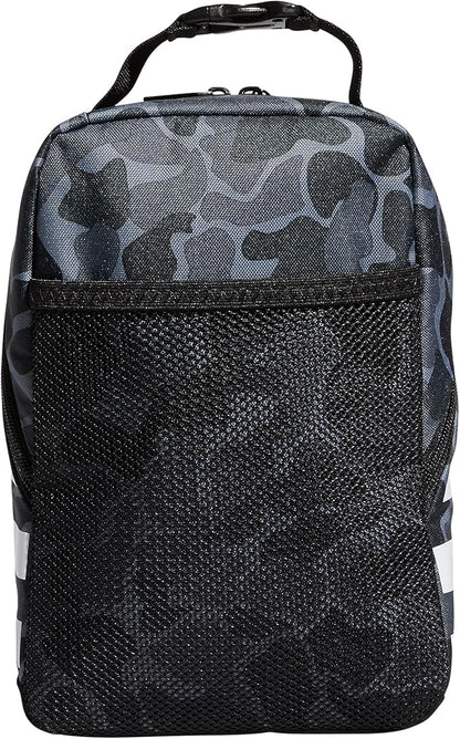 adidas Unisex Santiago Lunch Bag, Insulated School Food Container Box Discontinued, Nomad Camo Grey/White/2.0, One Size