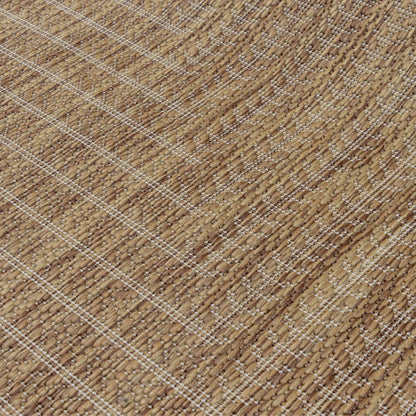 Adiva Rugs Outdoor Indoor Area Rug, Weather Resistant, Easy to Clean, Stain Resistant Floor Mat for Dining Room, Backyard, Deck, Patio (Wooden, 8' x 10')