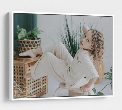 Personalized Custom Canvas Prints: Photo On Canvas (White, 20X30) Transform Your Photos into Stunning Framed Wall Art Digitally Printed Photo To Canvas Ideal for Home Decor, Gifts Keepsakes.
