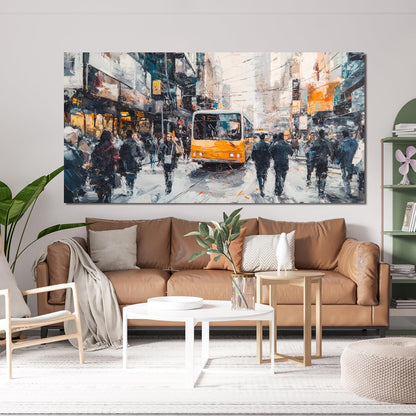 AIXMGSJS Canvas Wall Art Decor Large Wall Art for Living Room Modern Large Wall Art Prints Abstract Canvas Art Wall Decor City Life Pictures Decorations Artwork for Walls Home Office Decor 24" X 48"