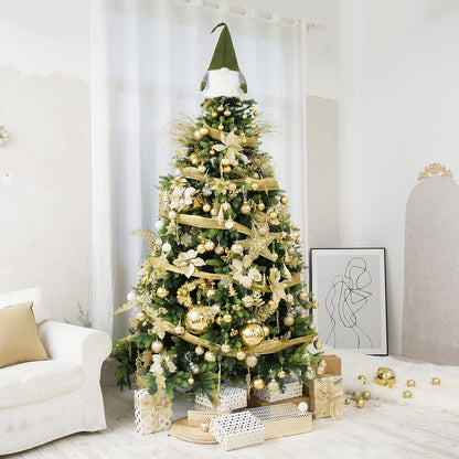 Christmas Ball Ornaments for Christmas Decorations - 41 Pieces Xmas Tree Shatterproof Gold Ball Ornaments with Hanging Loop for Holiday and Seasonal Decoration