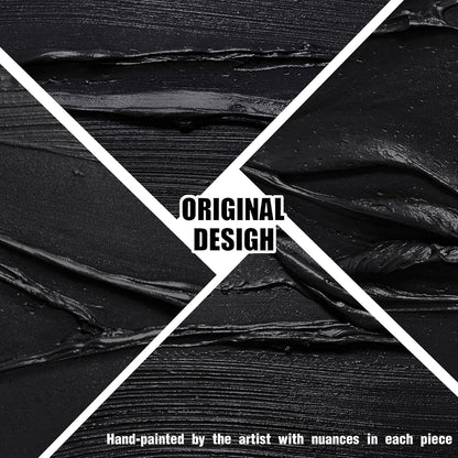 CGXART Large Abstract Wall Pictures For Office Minimalist Wall Decorations For Living Room Black Art Work For Bedroom Walls Large Size 29 x 58 Inch