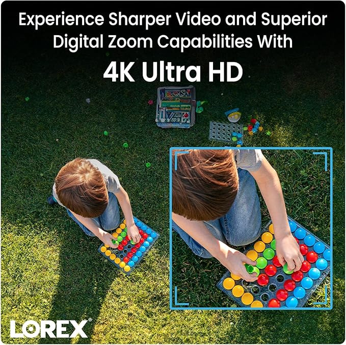 Lorex 4K Spotlight Indoor/Outdoor Wi-Fi 6 Security Camera with Smart Security Lighting, Person, Vehicle, Animal and Package Detection, 2-Way Talk, Quick Response, Lorex Fusion