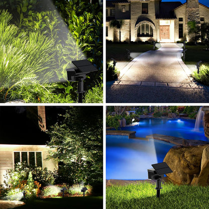 WELALO Solar Spot Lights Outdoor, 6 Pack/3 Modes Solar Landscape Spotlights, Adjustable Solar Powered Security Lights, IP65 Waterproof Wall Lights Solar Lights Outdoor for Walkway/Yard/Garden/Driveway