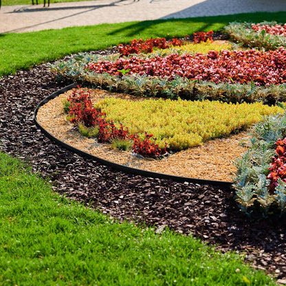 2" Tall 66ft No Dig Landscape Edging Border with 100PCS 8" Plastic Spikes & 6 PCS Connectors - Garden Lawn Edging Kit with a Shears for Landscaping, Lawn, Flower Beds and Yard