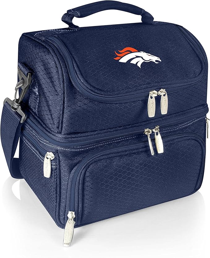 PICNIC TIME NFL unisex-adult NFL Pranzo Lunch Bag, Insulated Lunch Box with Picnic Set, Lunch Cooler Bag
