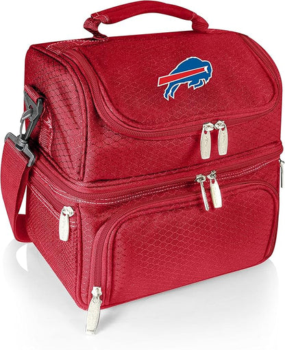 PICNIC TIME NFL unisex-adult NFL Pranzo Lunch Bag, Insulated Lunch Box with Picnic Set, Lunch Cooler Bag