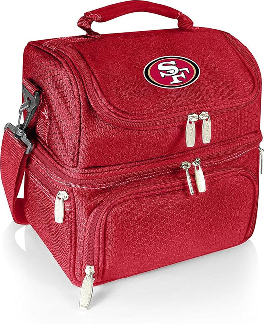 PICNIC TIME NFL unisex-adult NFL Pranzo Lunch Bag, Insulated Lunch Box with Picnic Set, Lunch Cooler Bag
